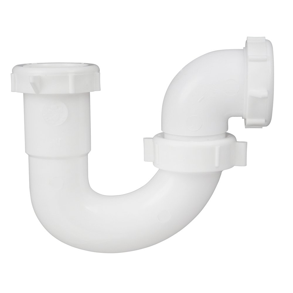 Plumb Pak PP20960 PlumPak S-Trap, 1-1/2 In, Plastic, No Size, White