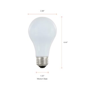 SYLVANIA Incandescent Spot-Gro 60W Grow Light Bulb, A19, Dimmable, 705 Lumens, Frosted, 2850K, Soft White - 1 Pack (12280)