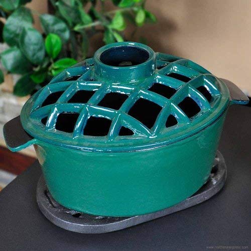 2.2 qt Enamel Woodstove Steamer - Lattice Top