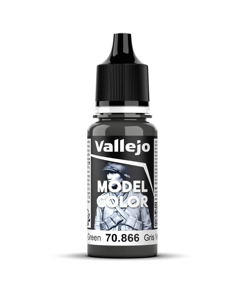 Vallejo Grey Green Model Color Paint, 17ml