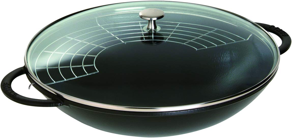 Staub USA FBA_1313923 Woks, 37 cm, Matte Black