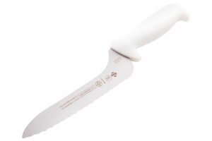 mundial offset- serrated edge sandwich knife, white, 9-inch