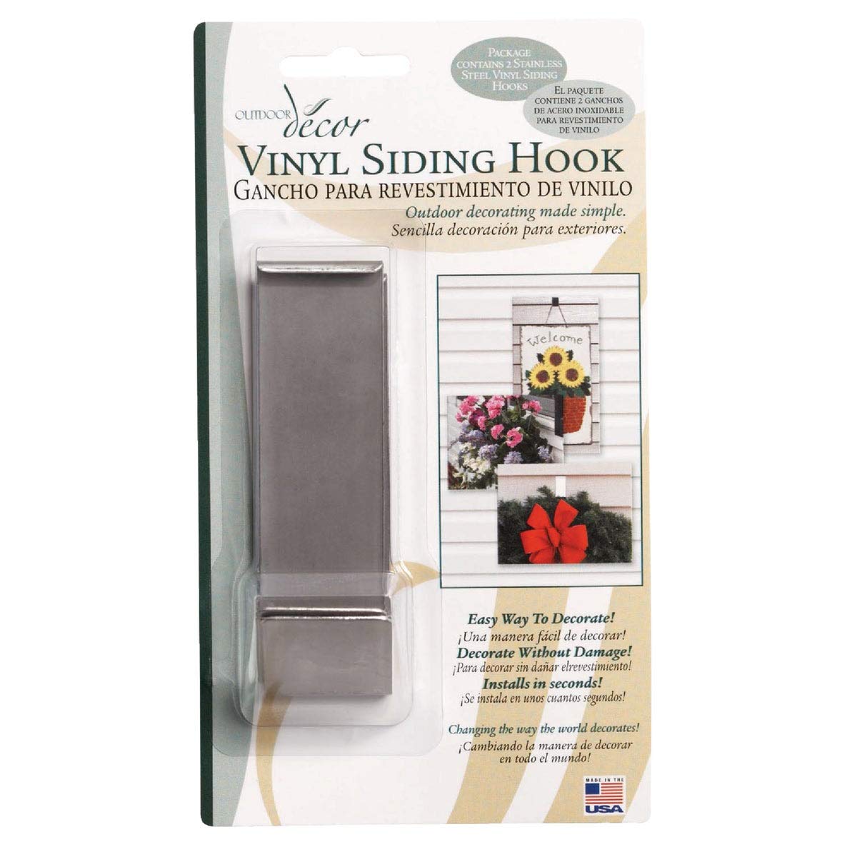 Christmas Mountain VSH05 Vinyl Siding Hook for Outdoor Decorations