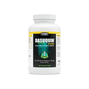 nutramax dasuquin with msm joint health supplement for small to medium dogs - with glucosamine, msm, chondroitin, asu, boswellia serrata extract, and green tea extract, 150 chewable tablets