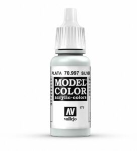 vallejo silver model color paint, 17ml