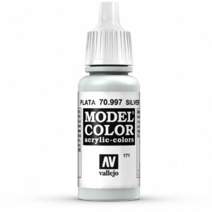 Vallejo Silver Model Color Paint, 17ml