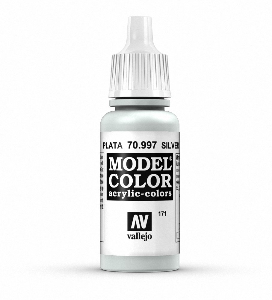 Vallejo Silver Model Color Paint, 17ml