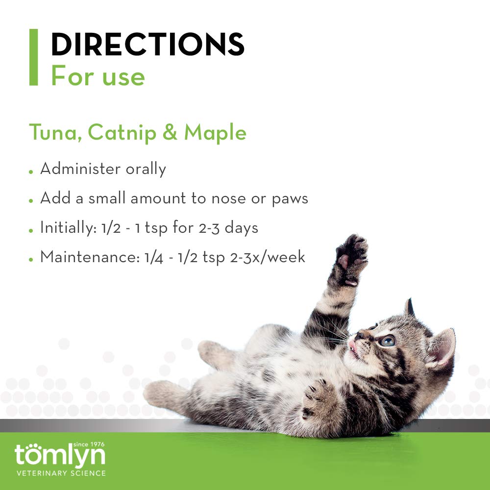 Tomlyn Laxatone Maple-Flavored Hairball Remedy Gel for Cats and Kittens, 4.25oz