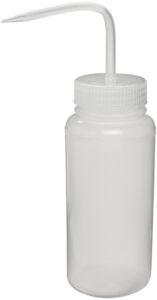 sp bel-art wide-mouth 1000ml (32oz) polyethylene wash bottles; natural polypropylene cap, 53mm closure (pack of 3) (f11620-1000)