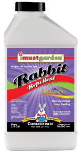 i must garden rabbit repellent 32oz concentrate: mint scent rabbit spray for gardens, plants, and lawns – natural and safe - makes 2.5 gallons