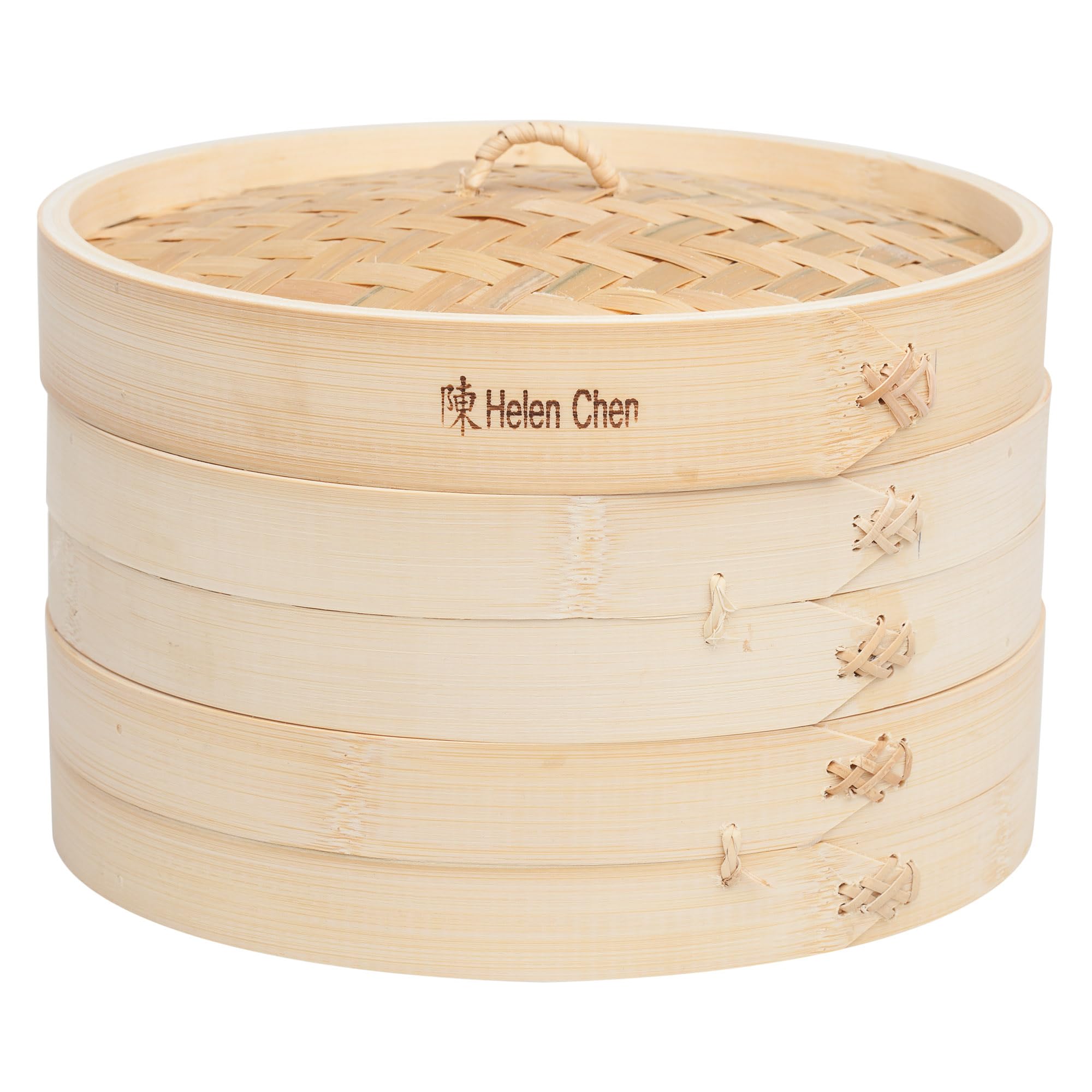 Helen’s Asian Kitchen Bamboo Food Steamer with Lid, 10-Inch