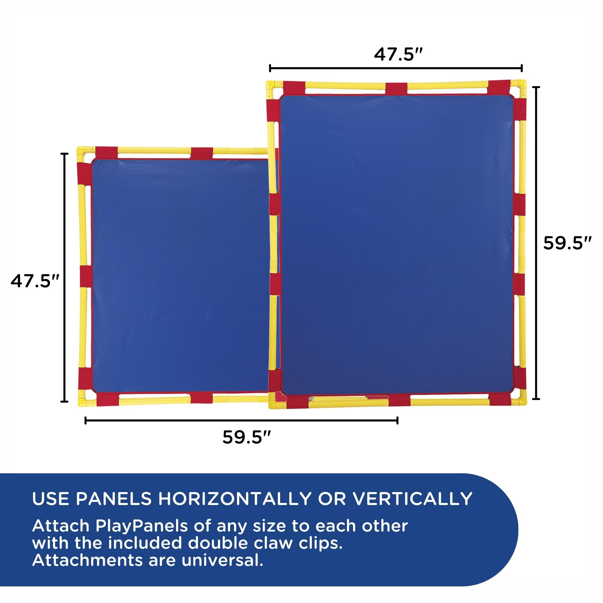 Children's Factory Big Screen PlayPanel, Kids Room Divider, Classroom Privacy Screen, Blue