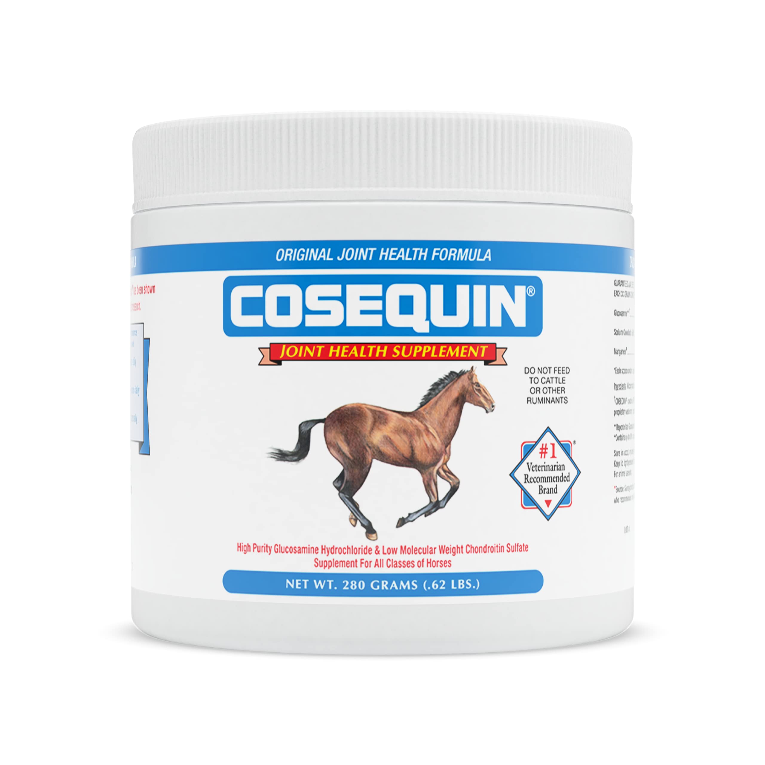 Nutramax Cosequin Original Joint Health Supplement for Horses - Powder with Glucosamine and Chondroitin, 280 Grams