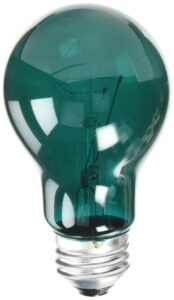 westinghouse 0344400, 25 watt, 120 volt trans green incandescent a19 light bulb - 2500 hours, transparent gren