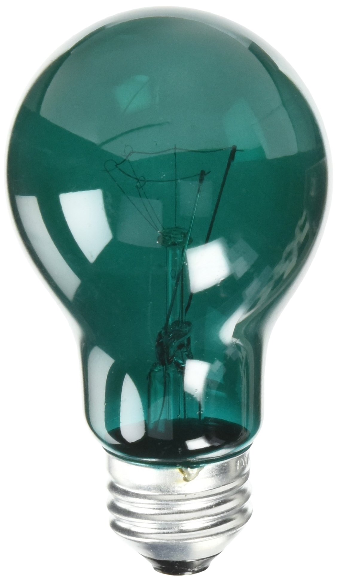 Westinghouse 0344400, 25 Watt, 120 Volt Trans Green Incandescent A19 Light Bulb - 2500 Hours, Transparent Gren