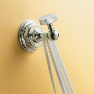 KOHLER K-13113-SN Pinstripe Robe Hook, Vibrant Polished Nickel