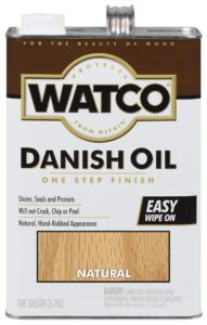 rust-oleum 242217 watco gallon natural danish oil wood finish