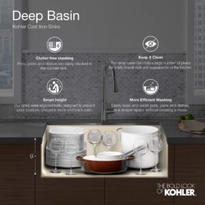 KOHLER K-6585-58 Iron/Tones Self-Rimming