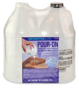 environmental technology 2128 128-ounce kit lite pour-on, high gloss finish, gallon, clear, 256 fl oz