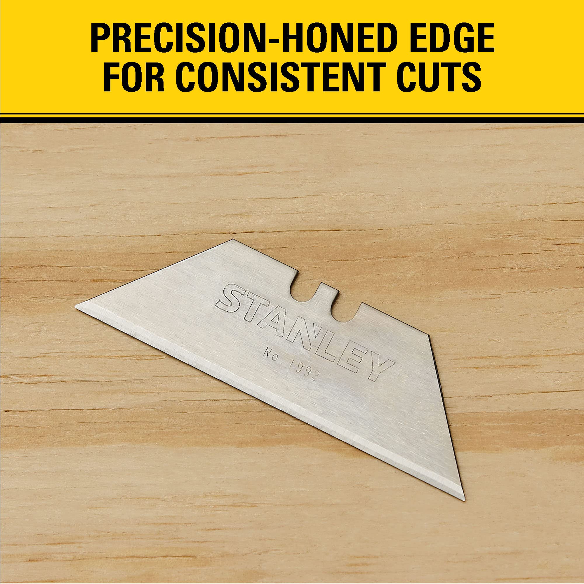 STANLEY Utility Knife Blades, Heavy Duty, 50-Pack (11-921L)