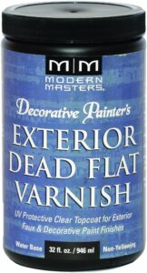 modern masters dp612-32 exterior dead flat varnish, 32-ounce