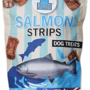 Plato Dog Treats -- Natural Salmon -- Pet Treats, All-Natural, Non-Gmo, No Artificial Flavors, Or Preservatives, Made In The Usa