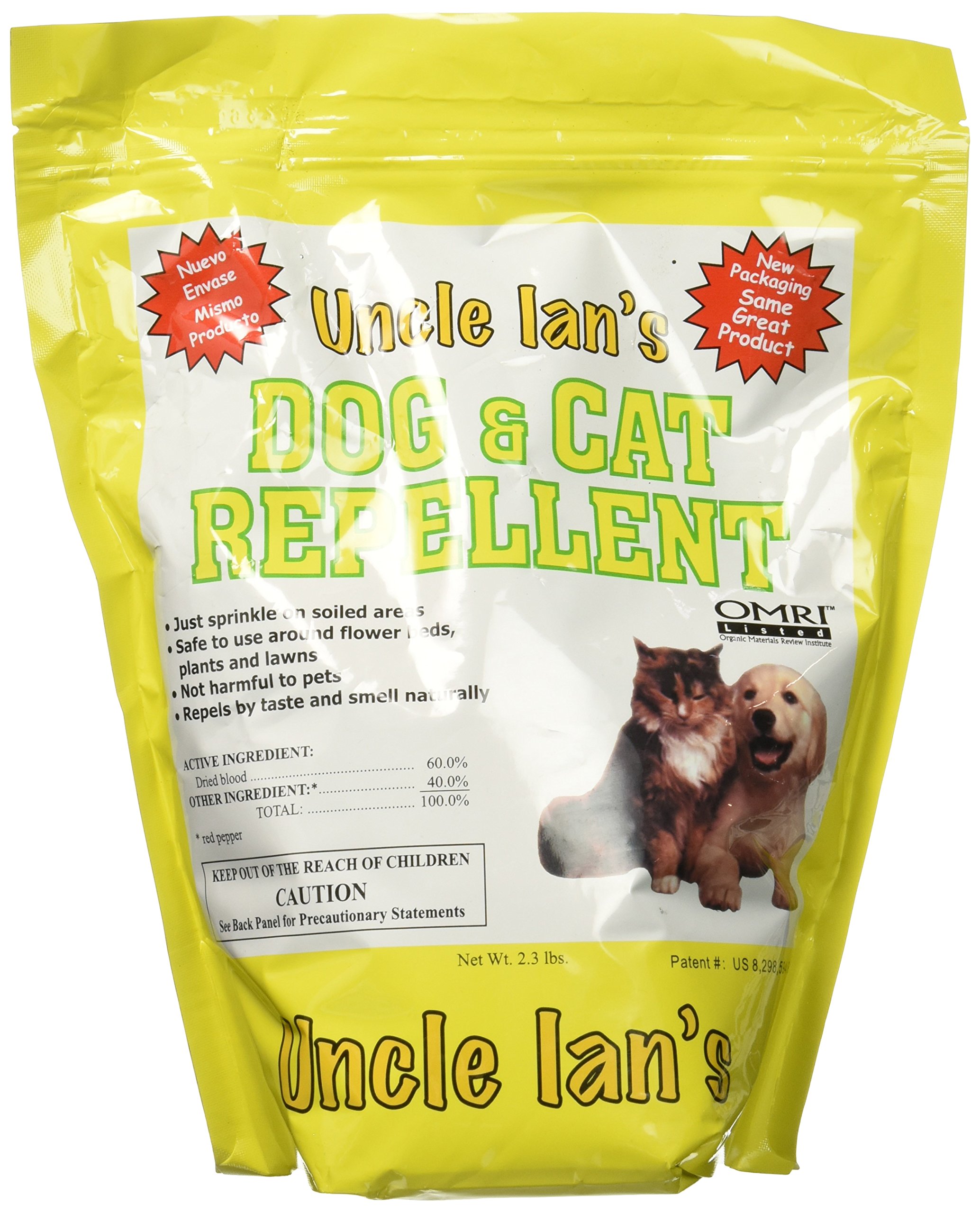 Uncle Ian's 100045830 Organic Dog and Cat Repellent 2.3lb, 2.3 lb, Brown/A