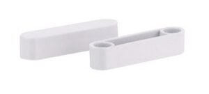 rubbermaid 6.8 in. h x 4.5 in. w x .5 in. l plastic rod spacer cap 2 pk