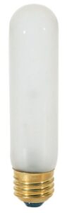 satco s3251 120v medium base 25-watt t10 light bulb, frosted