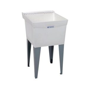 ez-flo el mustee 19f utilatub 18-gallon floor-mount laundry/utility tub, 34 x 20 x 24 in, white