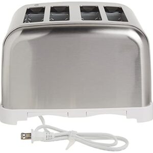 Cuisinart CPT-180WP1 4-Slice Metal Classic Toaster, White/Stainless Steel