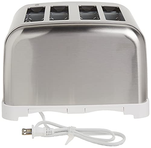 Cuisinart CPT-180WP1 4-Slice Metal Classic Toaster, White/Stainless Steel