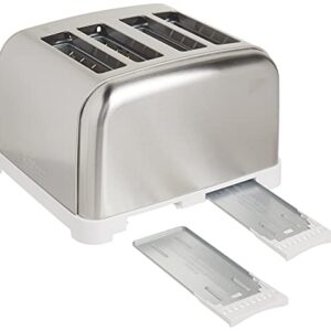 Cuisinart CPT-180WP1 4-Slice Metal Classic Toaster, White/Stainless Steel