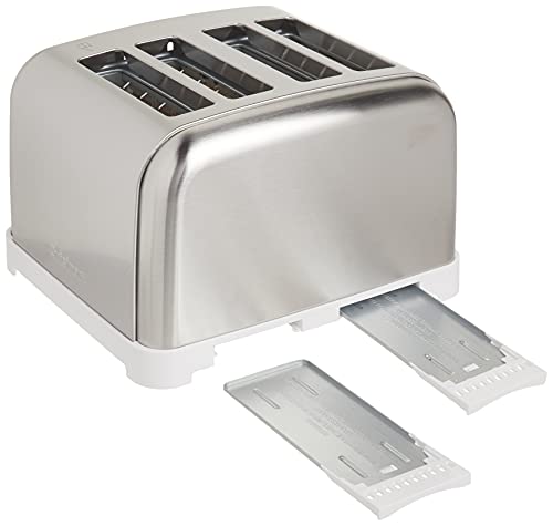 Cuisinart CPT-180WP1 4-Slice Metal Classic Toaster, White/Stainless Steel