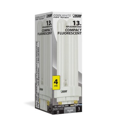 Feit Electric PLD13E/41 13-Watt Fluorescent PL Bulb