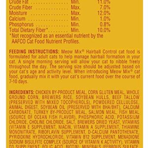 Meow Mix Hairball Control Formula - 6.3 lb