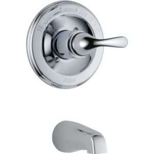 delta faucet t13120 classic, monitorr 13 series tub trim only, chrome,4.75 x 7.00 x 4.75 inches