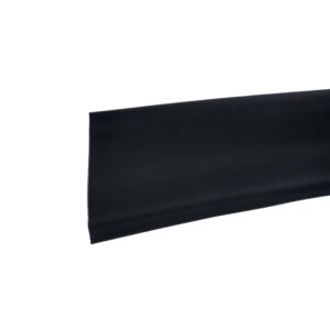 m-d building products 4-inch x 60-feet dry back vinyl wall base, flexible dry back vinyl trim with toe - easy install molding trim for floors and baseboards, black (73896)