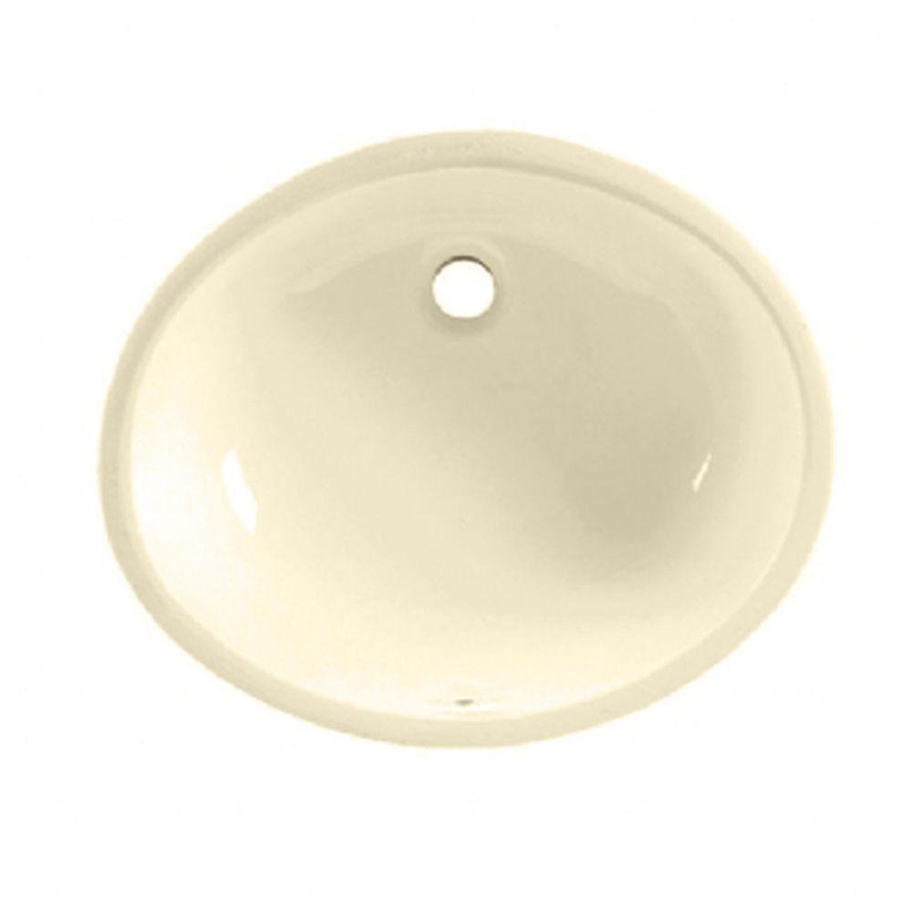 American Standard 0496221.021 496221.021 OVALYN 19-1/4X16-1/4 W/FRNT Overflow Bon, Bone