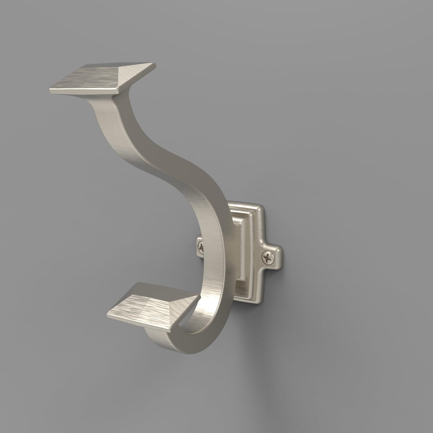 Hickory Hardware Bungalow Hook - Satin Nickel (P2155-SN)