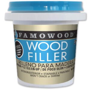 famowood 40042126 latex wood filler - 1/4 pint, natural