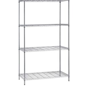 Quantum Storage Systems WR63-2448C Starter Kit Wire Shelves Chrome 4 Shelves 63" H x 48" W x 24" D