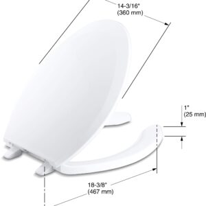 KOHLER Lustra Elongated toilet seat