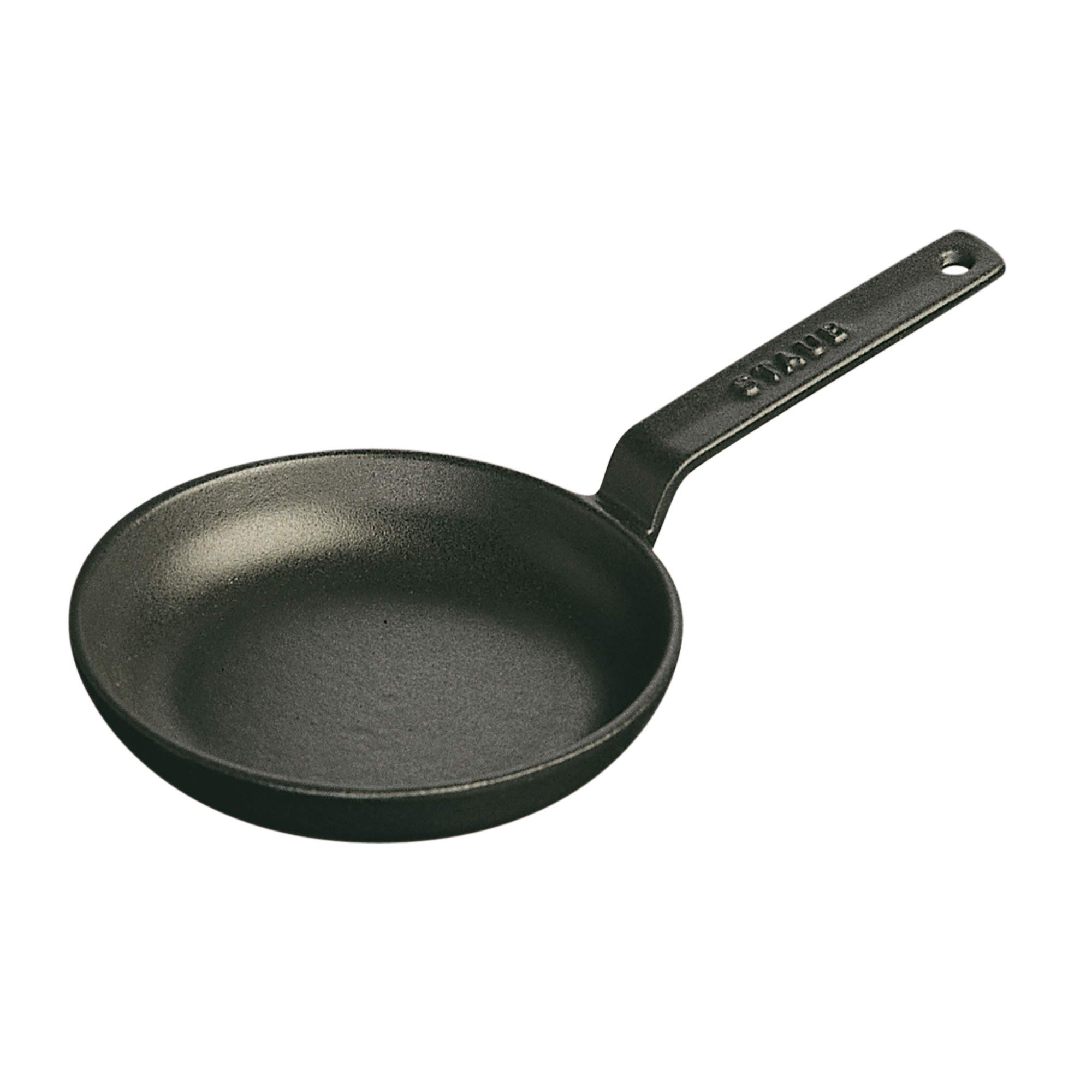 Staub Cast Iron 4.75-inch Mini Frying Pan - Matte Black, Made in France