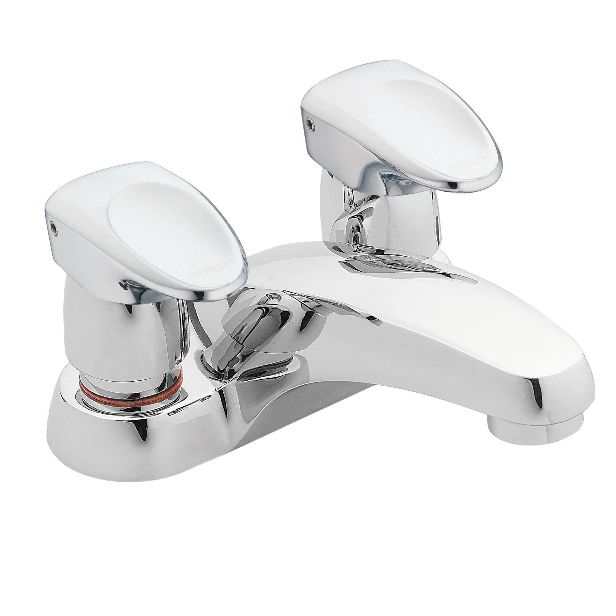 Moen 8886 Commercial M-PRESS Two-Handle 4-Inch Centerset Metering Bathroom Faucet, Chrome