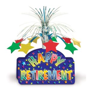 happy retirement centerpiece party accessory (1 count) (1/pkg)