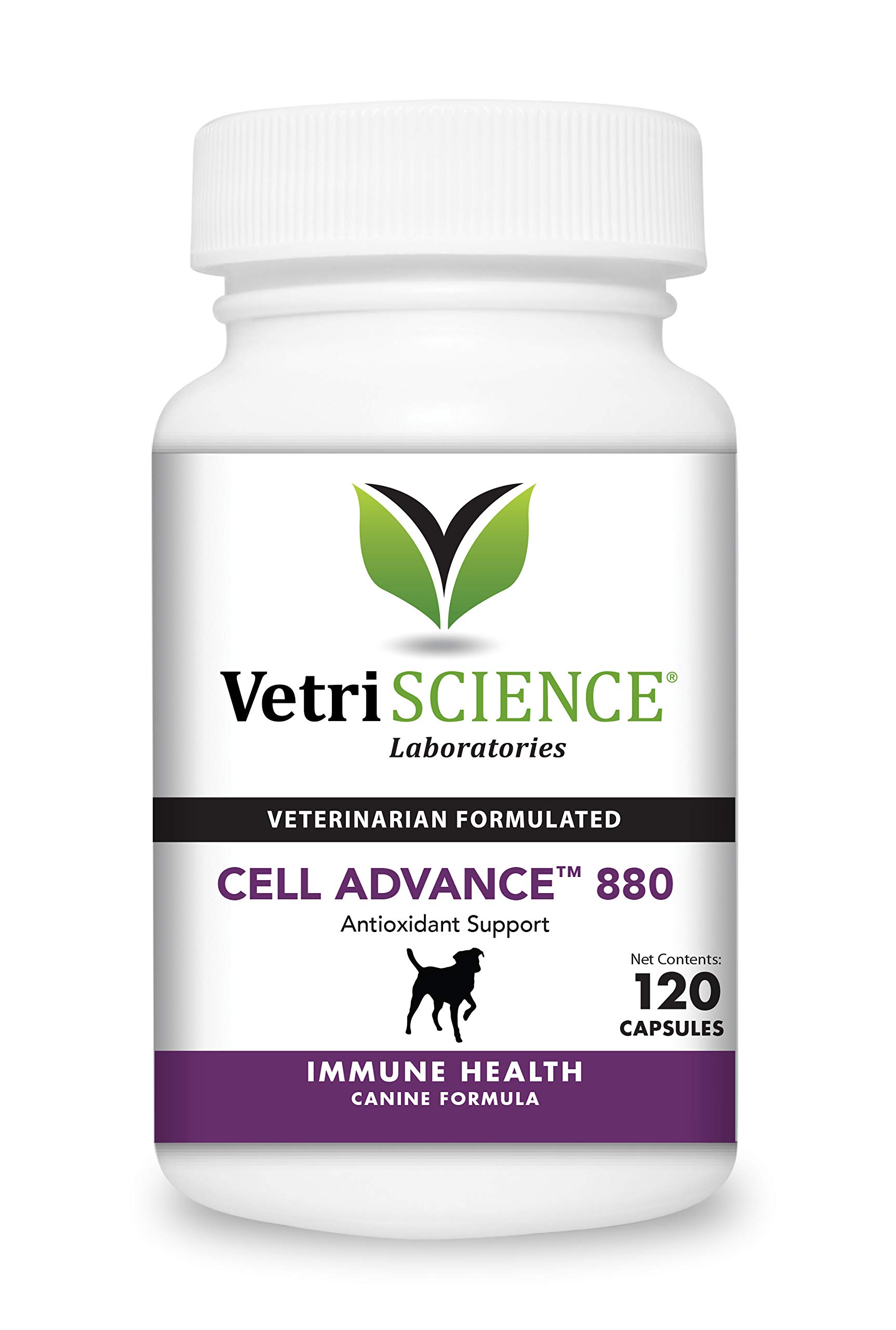 VetriScience Immune Plus Immunity Support for Dogs, 120 Capsules – Immune and Allergy Support Supplement for Dogs Over 30 Pounds - Formerly Cell Advance 880