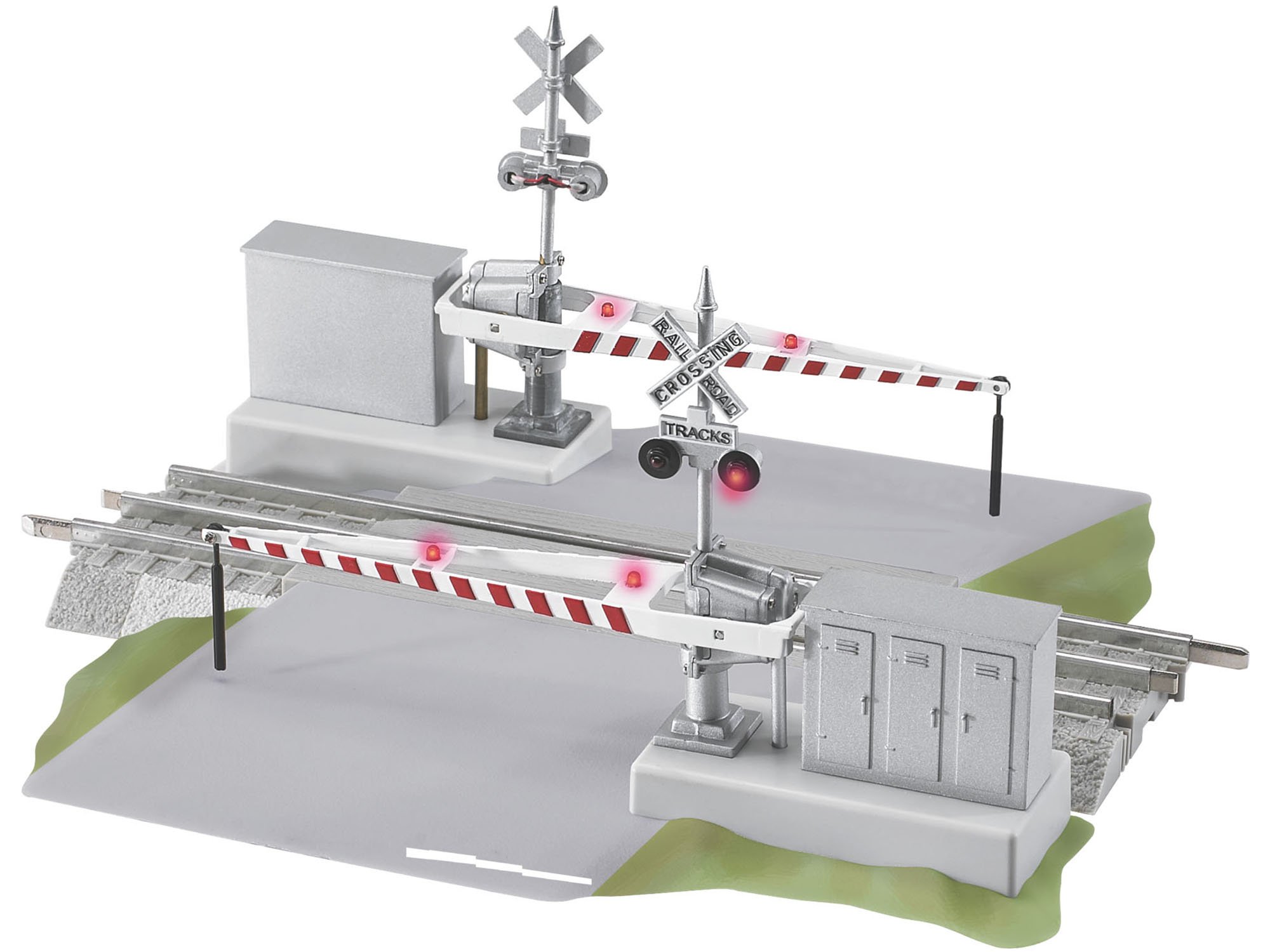 FasTrack Grade Crossing with Flashing Crossbucks and Gates, Multi