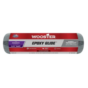 wooster brush r232-9 epoxy glide roller cover, 1/4-inch nap, 9-inch