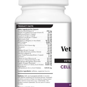 VetriScience Immune Plus Immunity Support for Dogs, 120 Capsules – Immune and Allergy Support Supplement for Dogs Over 30 Pounds - Formerly Cell Advance 880